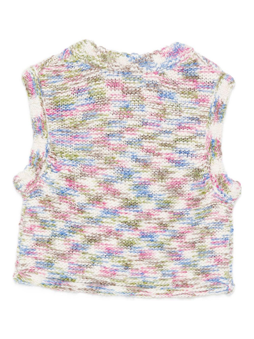 Gilet per bambina Scotch & Soda Kids multicolore a girocollo - Image 3
