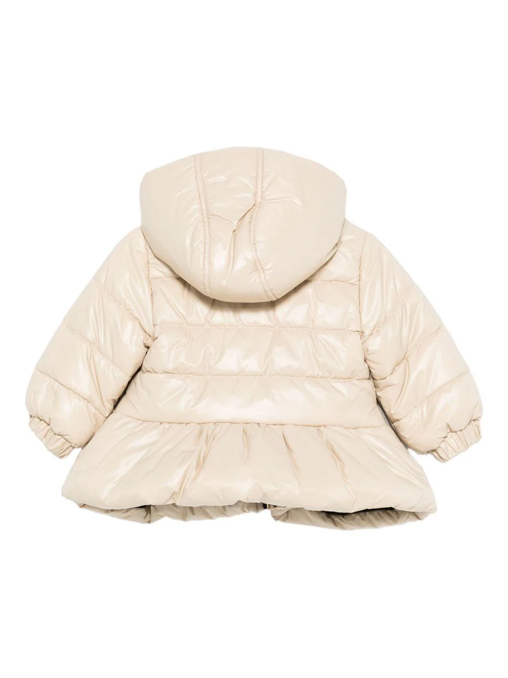 Giubbini per neonata Balmain Kids beige con cappuccio - Image 2