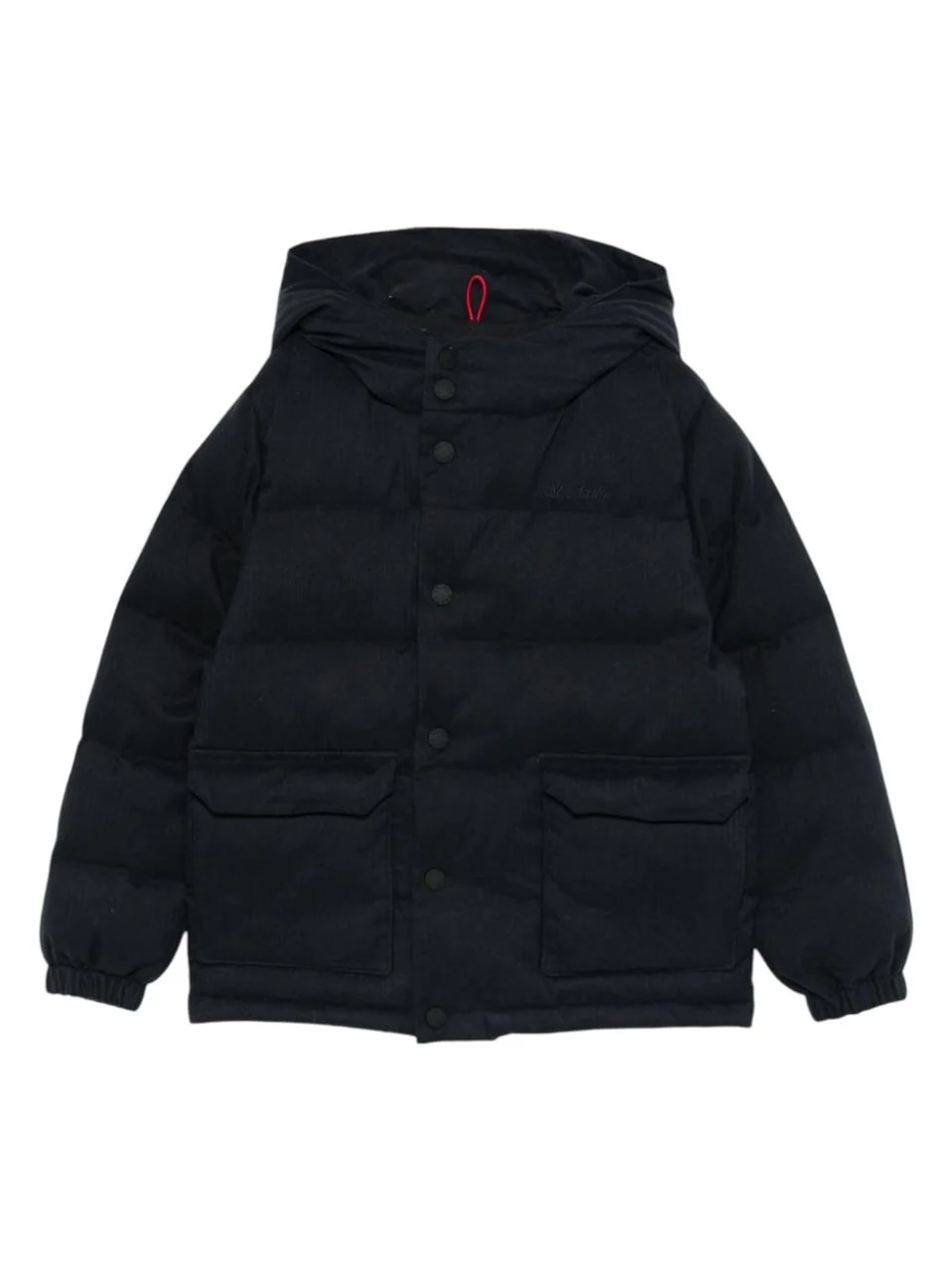Giubbino Baxter P Jr Flannel per bambino MC2 Saint Barth Kids blu con stampa grafica sul retro
