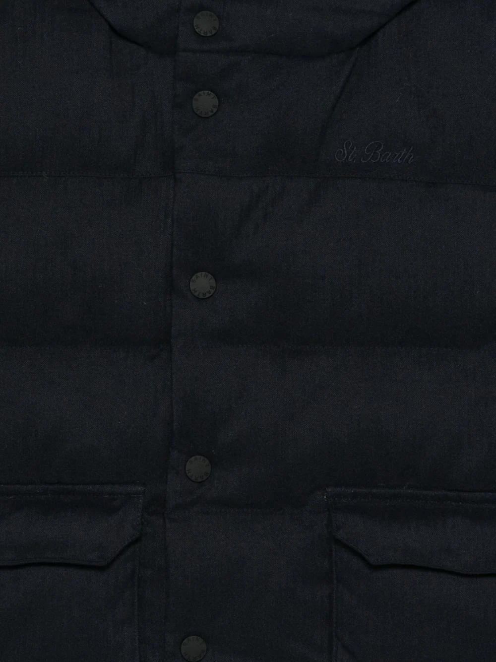Giubbino Baxter P Jr Flannel per bambino MC2 Saint Barth Kids blu con stampa grafica sul retro - Image 3