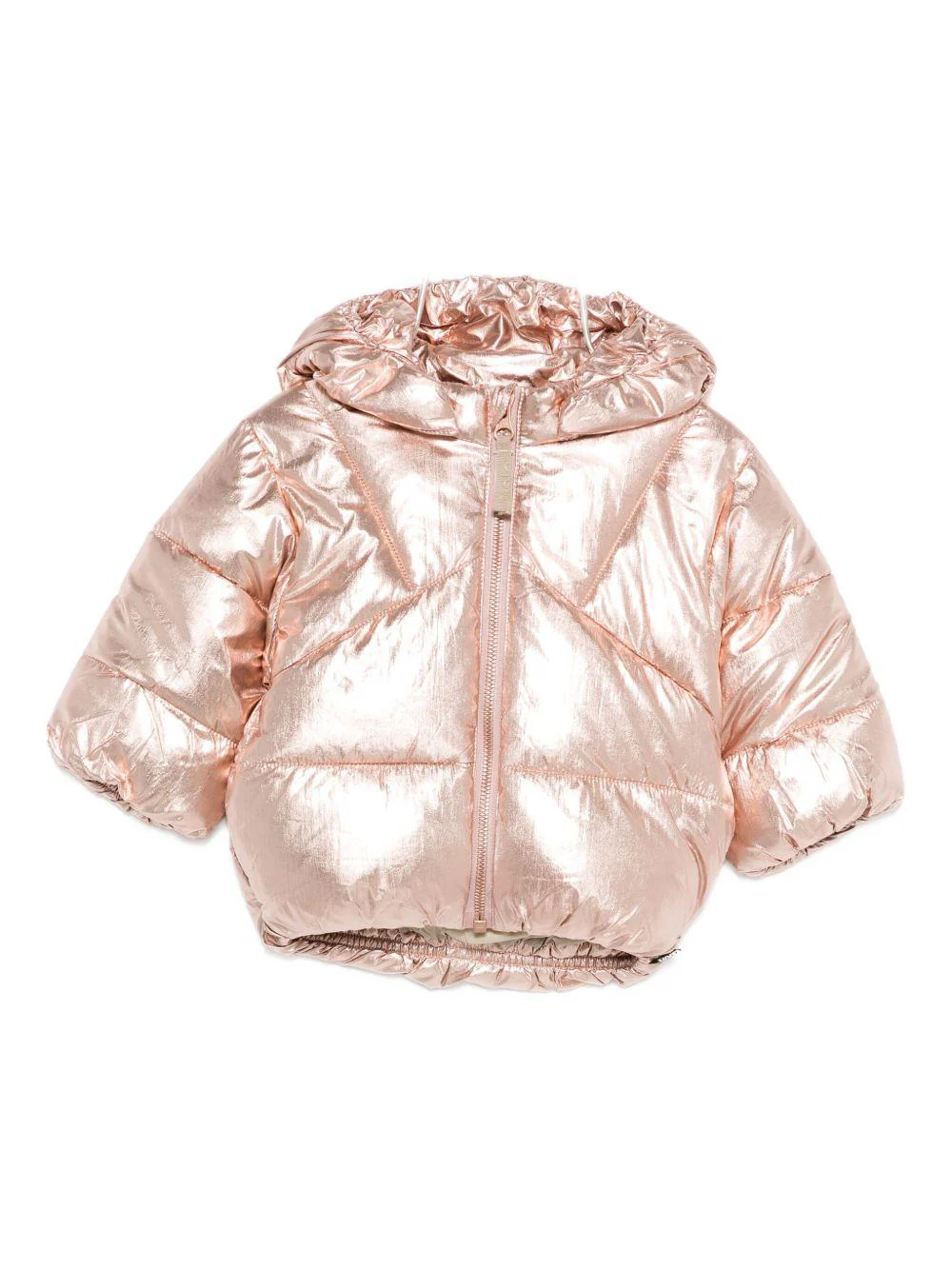 Giubbino Harpo per neonata Molo rosa con effetto metallizzato