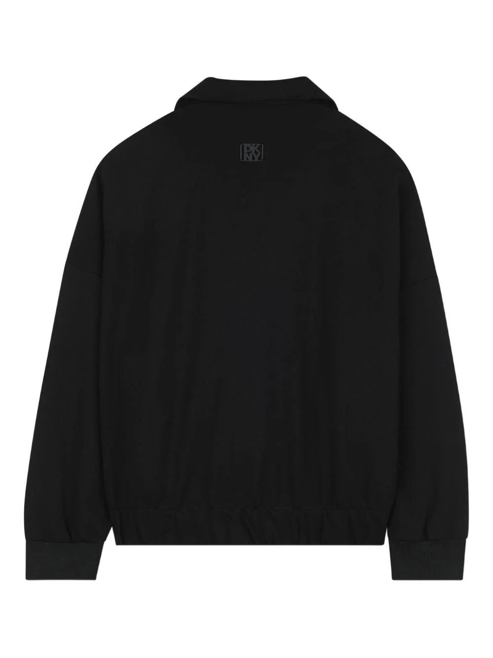 Giubbino per bambina DKNY Kids nero con chiusura frontale con zip - Image 3
