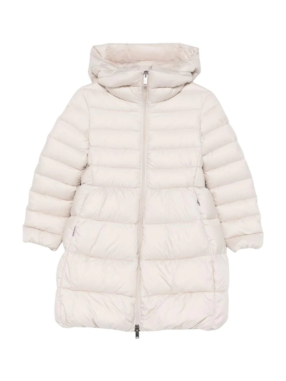Giubbino per bambina Il Gufo beige dal design svasato