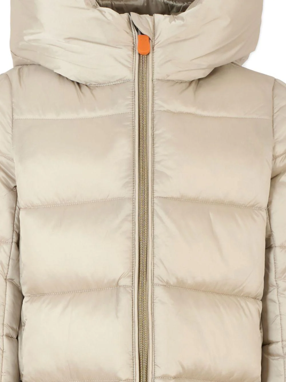 Giubbino per bambina Save The Duck Kids beige con cappuccio - Image 2