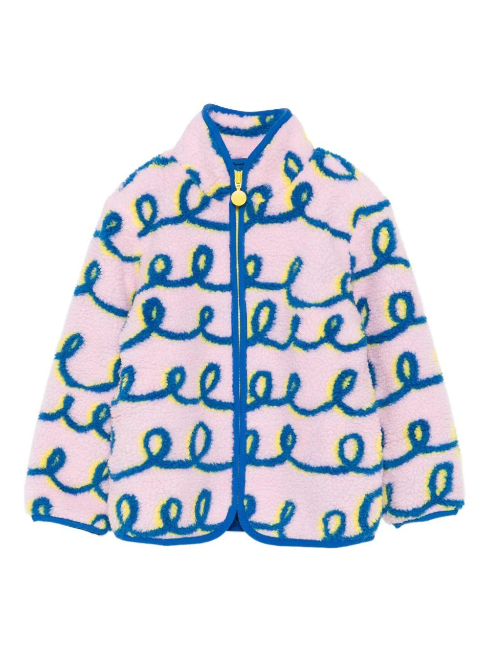 Giubbino per bambina Stella McCartney Kids rosa con motivo a vortice