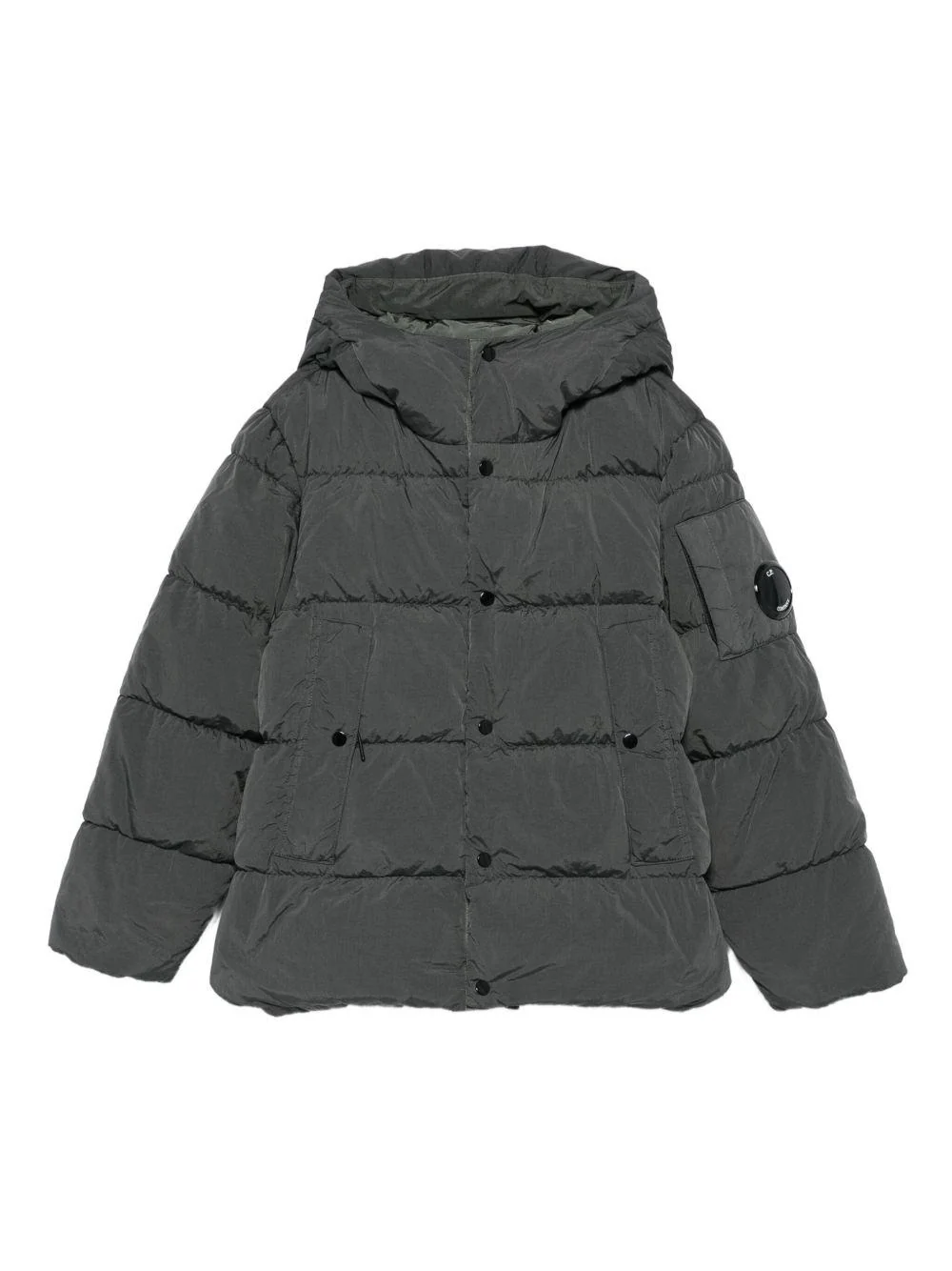 Giubbino per bambino C.P. Company Kids grigio con design trapuntato