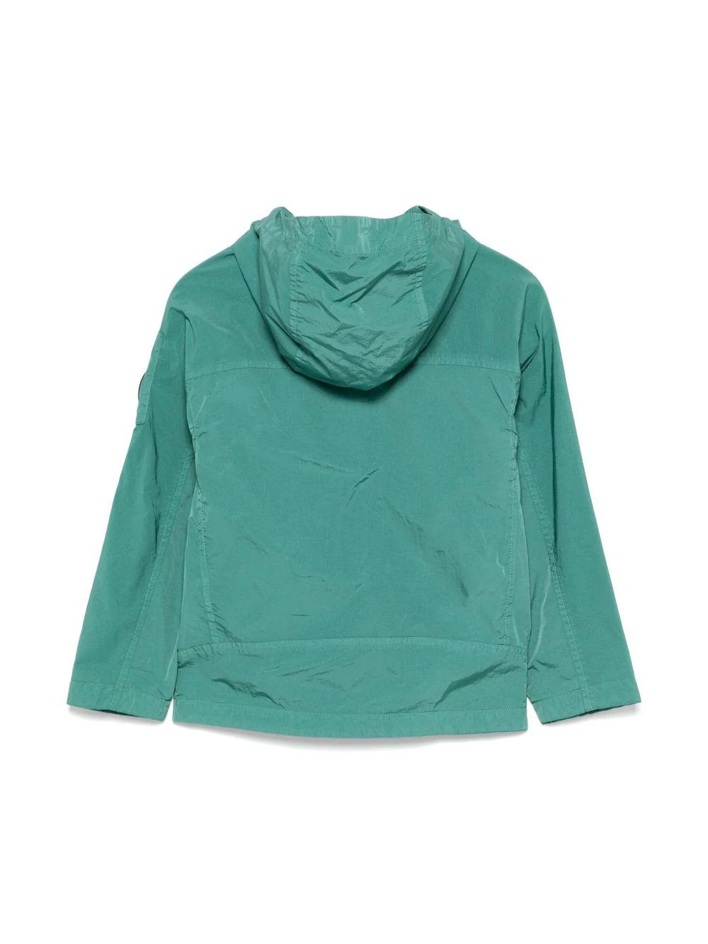 Giubbino per bambino C.P. Company verde con cappuccio - Image 2