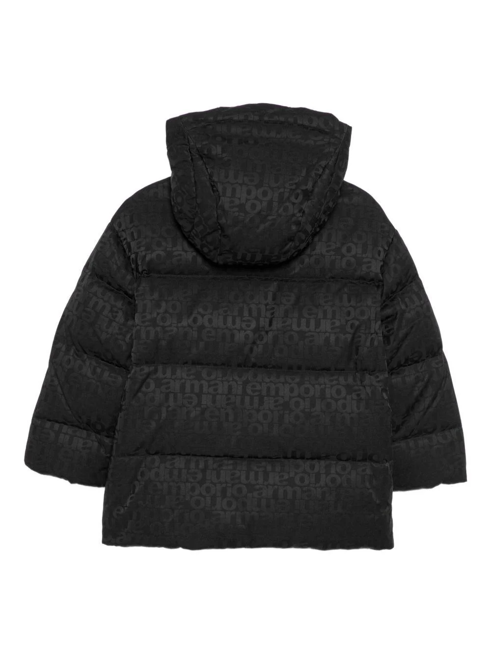 Giubbino per bambino Emporio Armani Kids nero con design trapuntato - Image 2