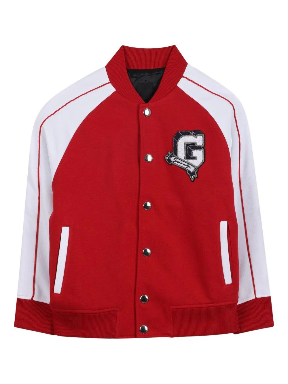 Giubbino per bambino Givenchy Kids rosso con maniche raglan