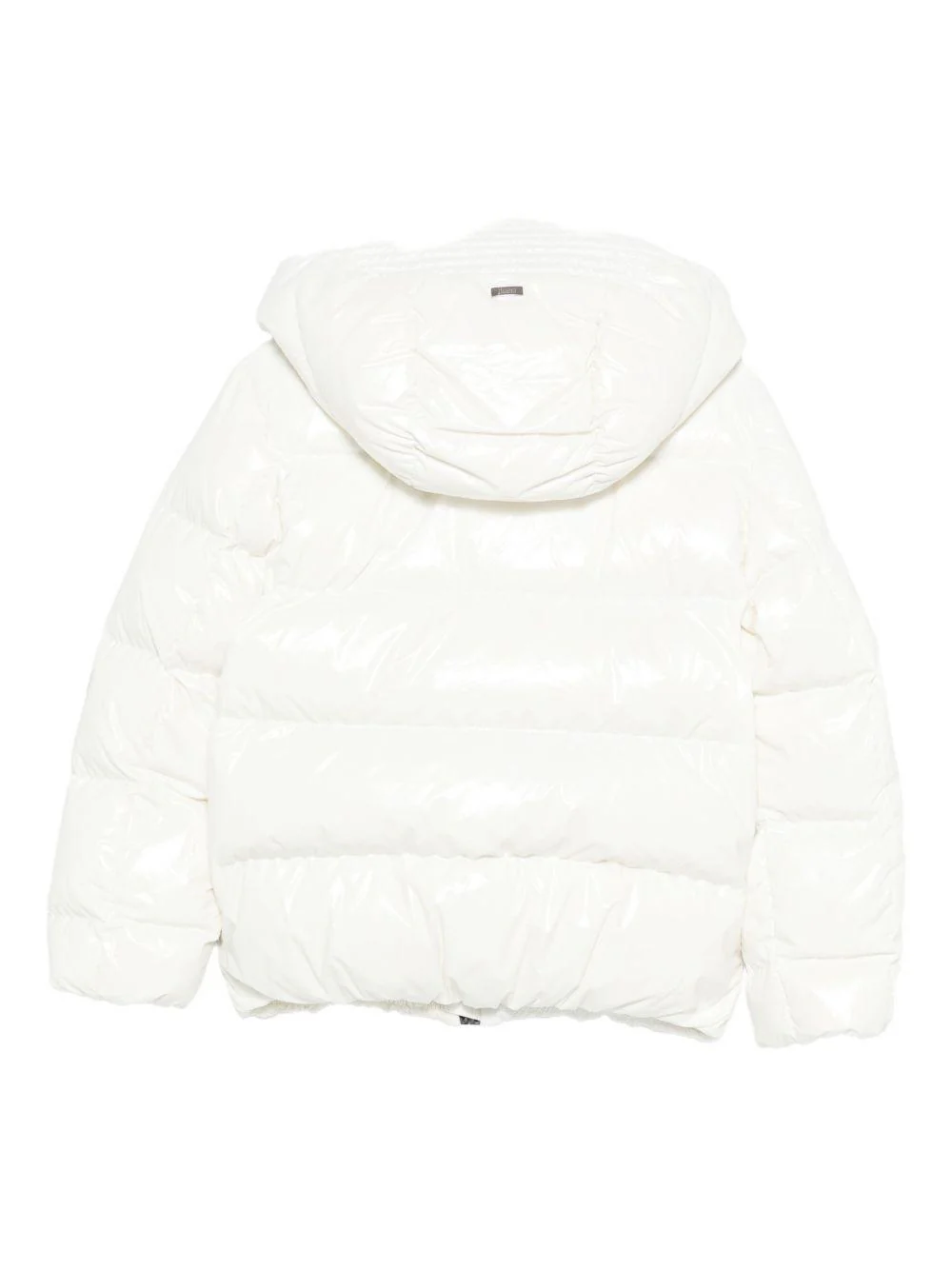Giubbino per bambino Herno Kids bianco con cappuccio removibile - Image 2