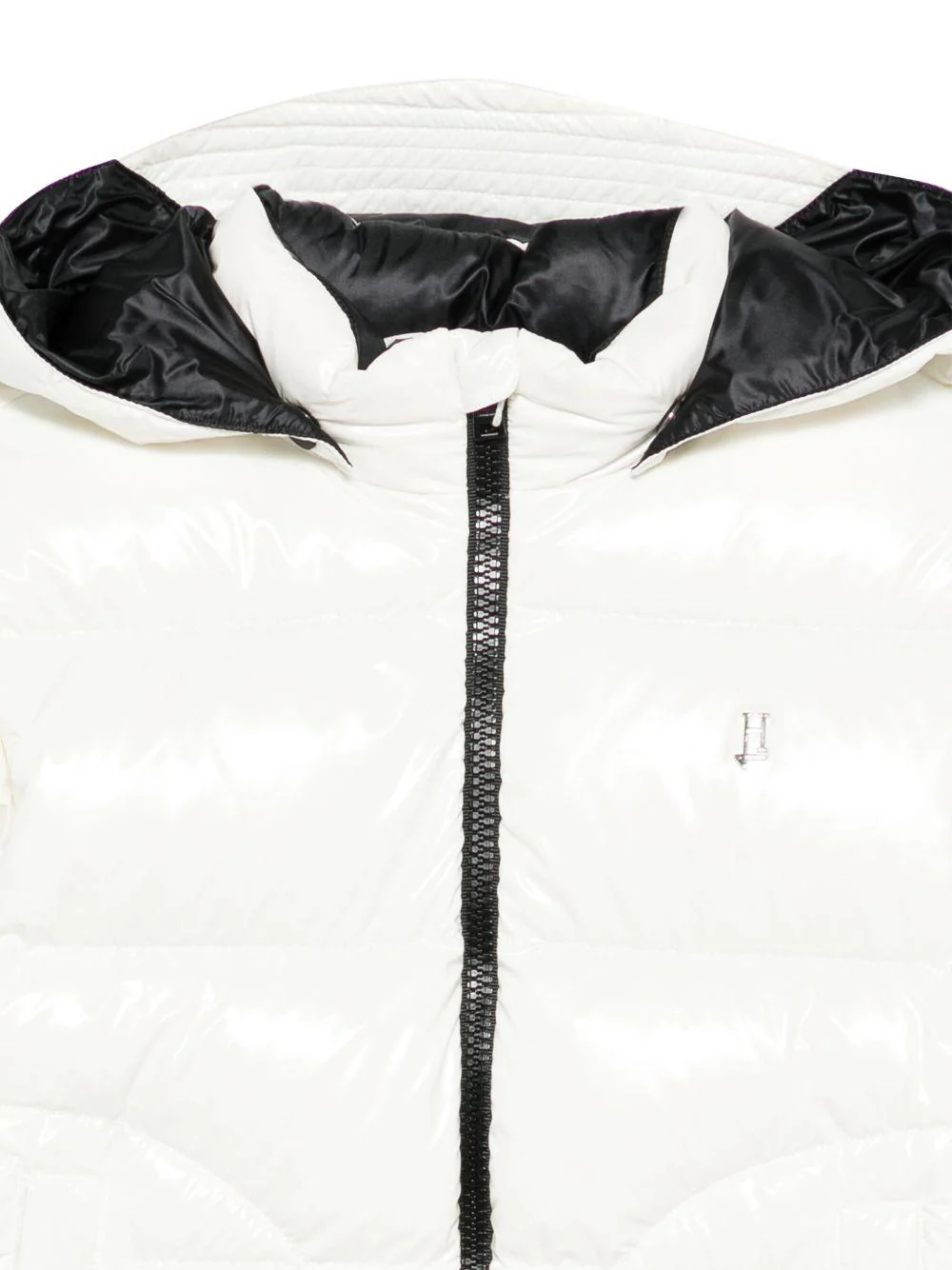 Giubbino per bambino Herno Kids bianco con cappuccio removibile - Image 3