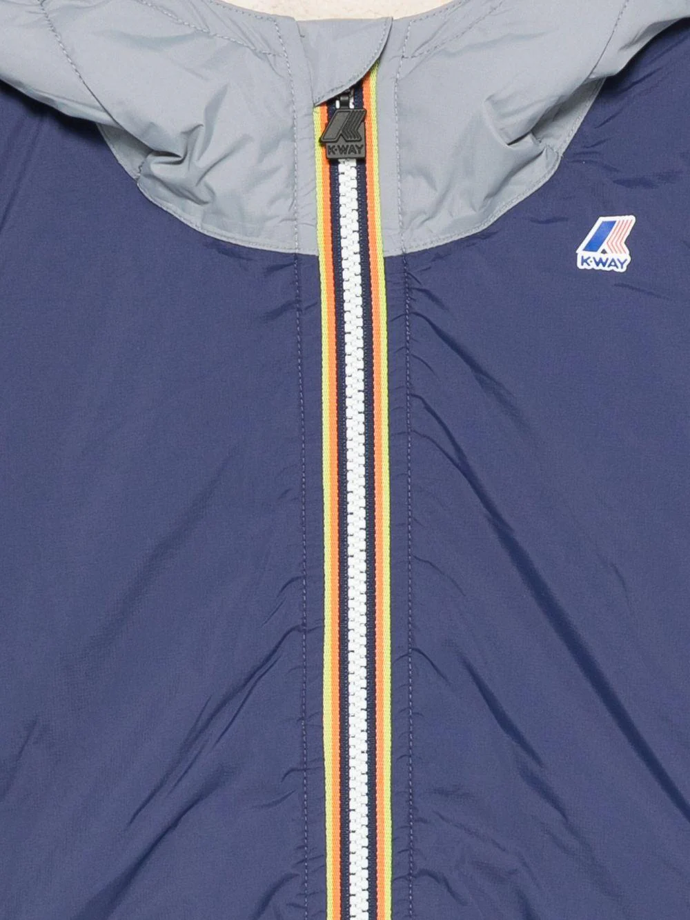 Giubbino per bambino K-Way Kids blu con design imbottito - Image 2