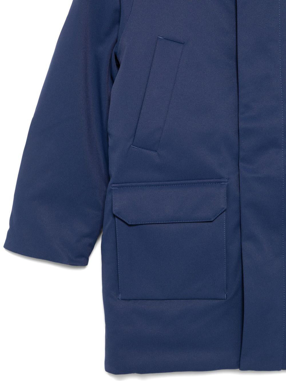 Giubbino per bambino K-Way Kids blu con dettaglio logo sul davanti - Image 2