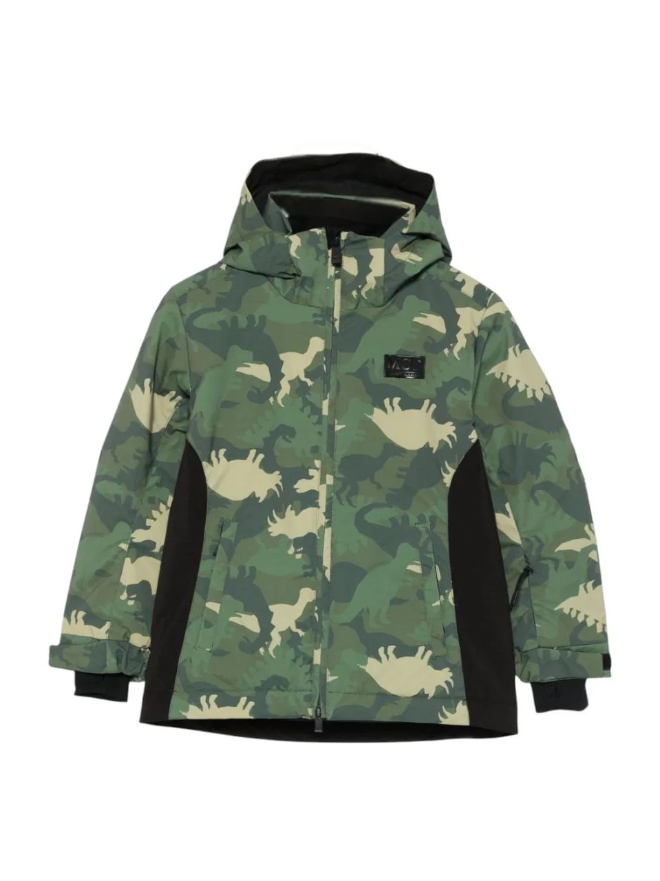 Giubbino per bambino Mc2 Saint Barth Kids verde con motivo mimetico