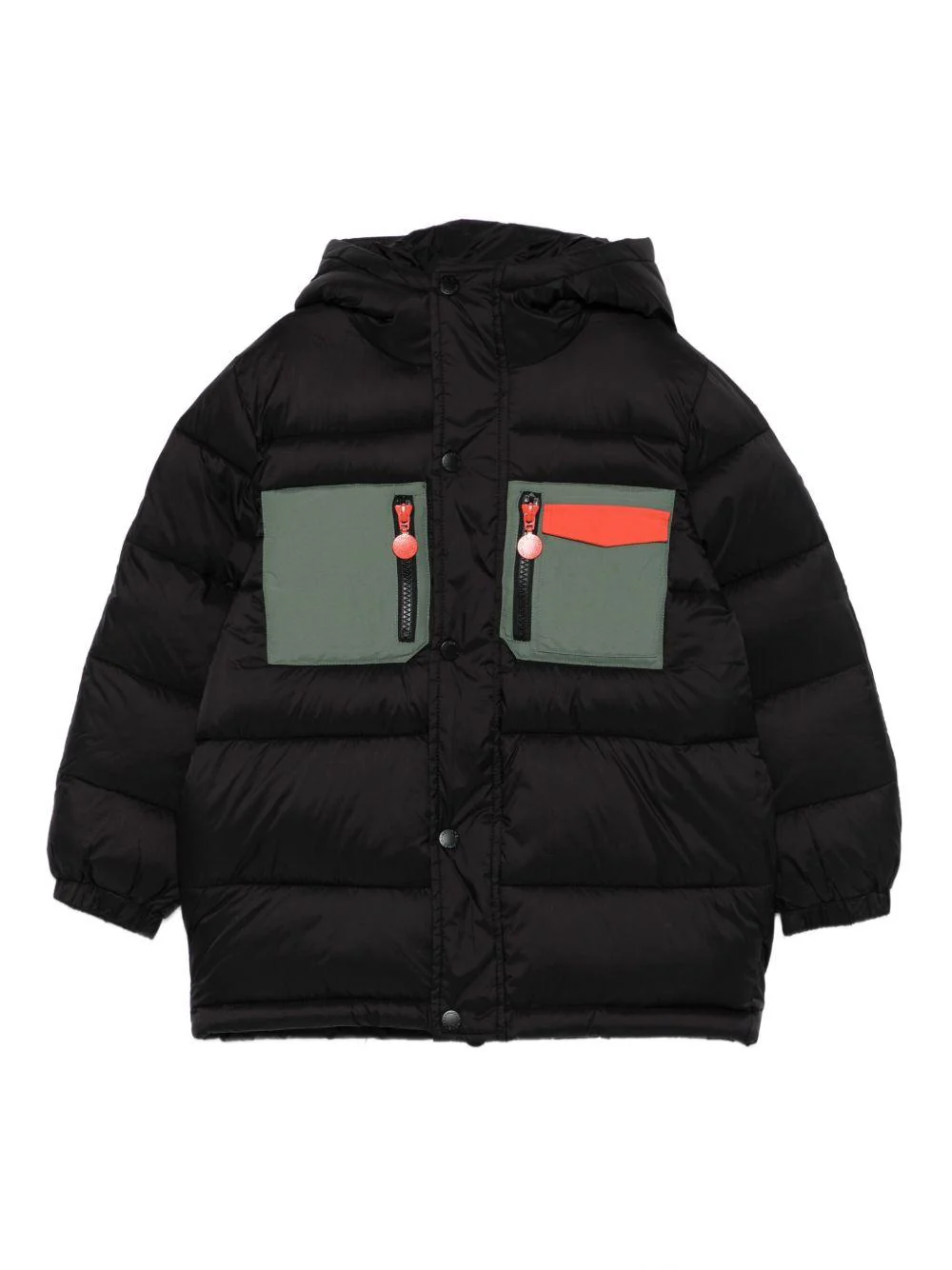 Giubbino per bambino Stella McCartney Kids nero con design trapuntato
