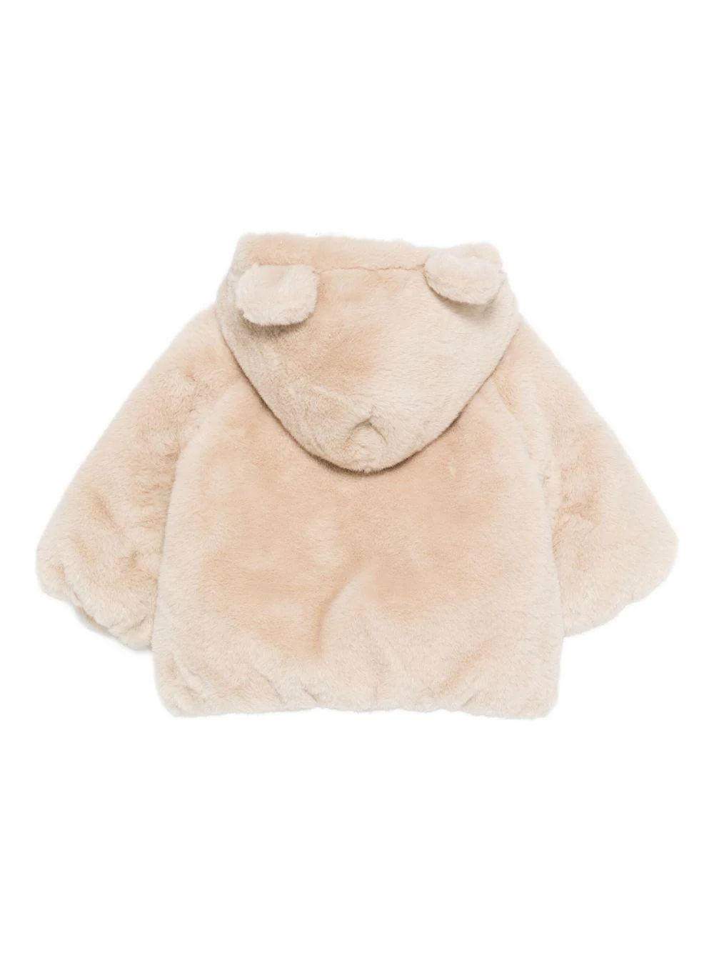 Giubbino per neonata Emporio Armani Kids beige con orecchie d'orso - Image 2
