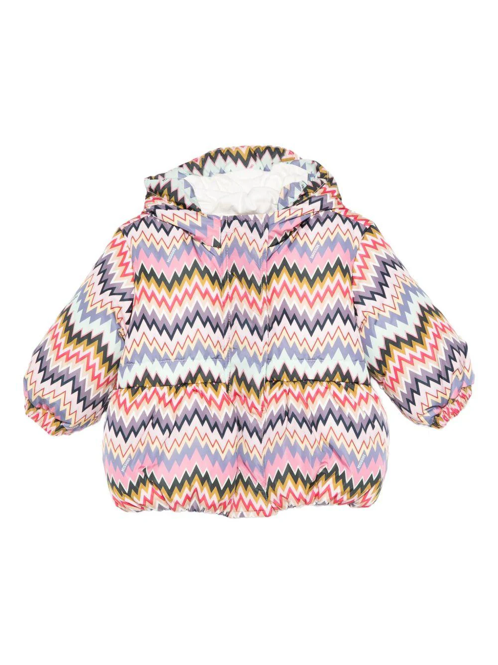 Giubbino per neonata Missoni Kids multicolore con motivo a chevron