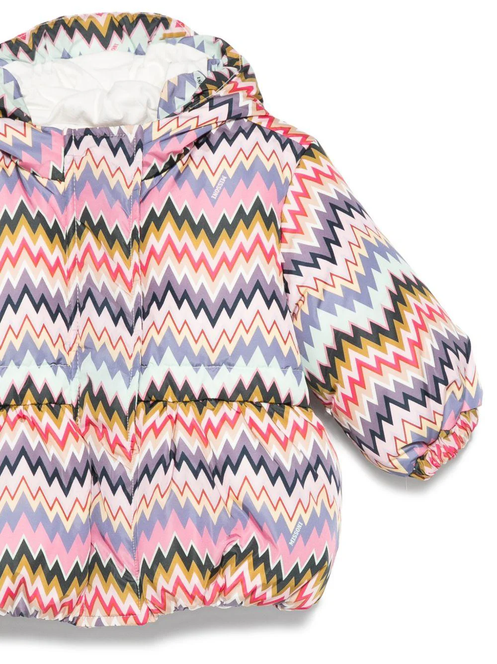 Giubbino per neonata Missoni Kids multicolore con motivo a chevron - Image 2