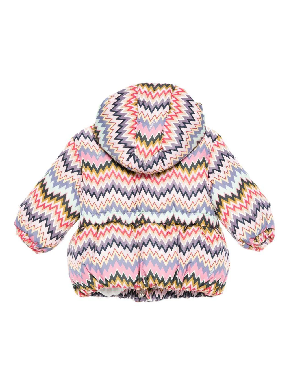 Giubbino per neonata Missoni Kids multicolore con motivo a chevron - Image 3