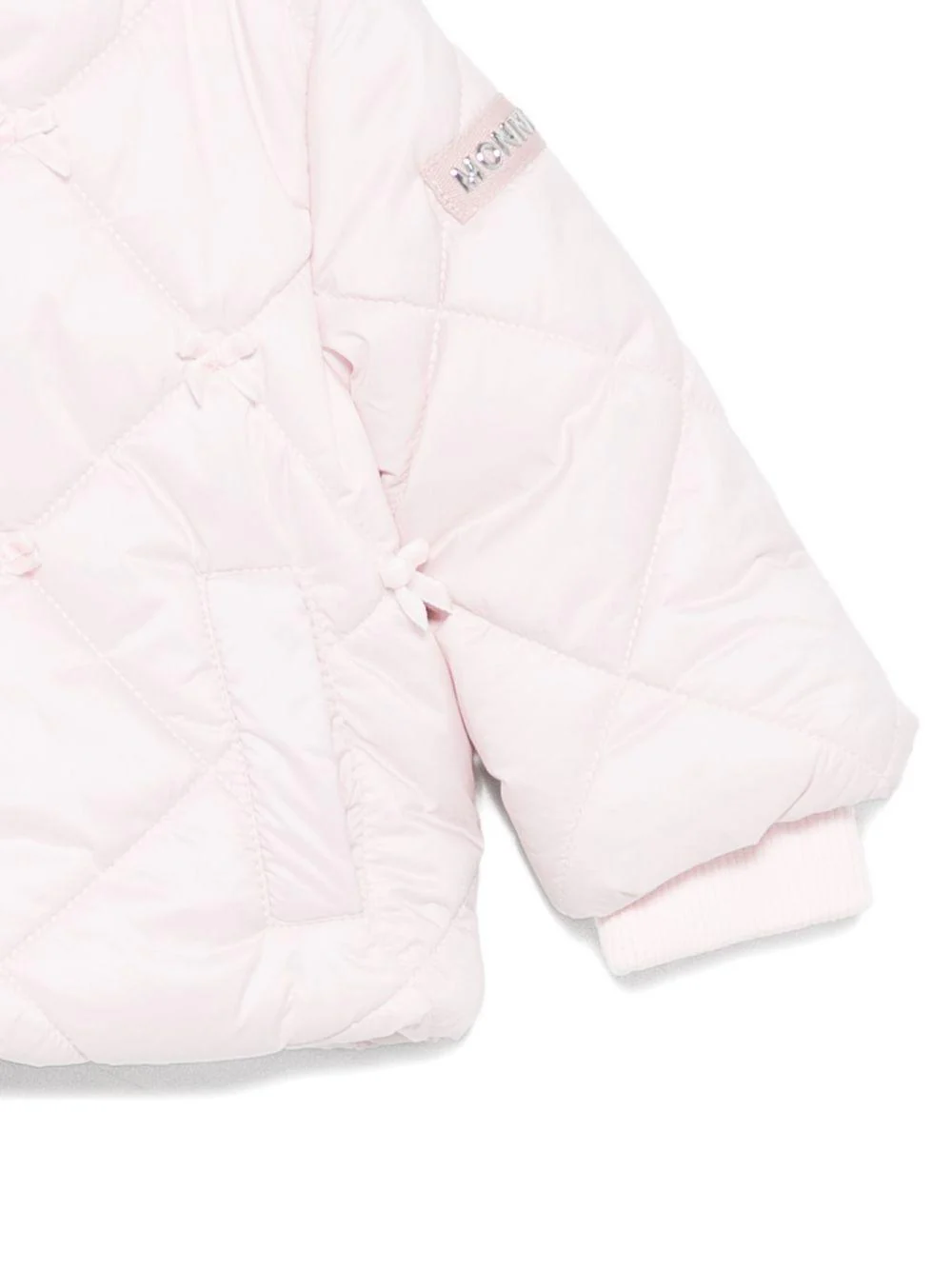 Giubbino per neonata Monnalisa rosa con cappuccio - Image 2