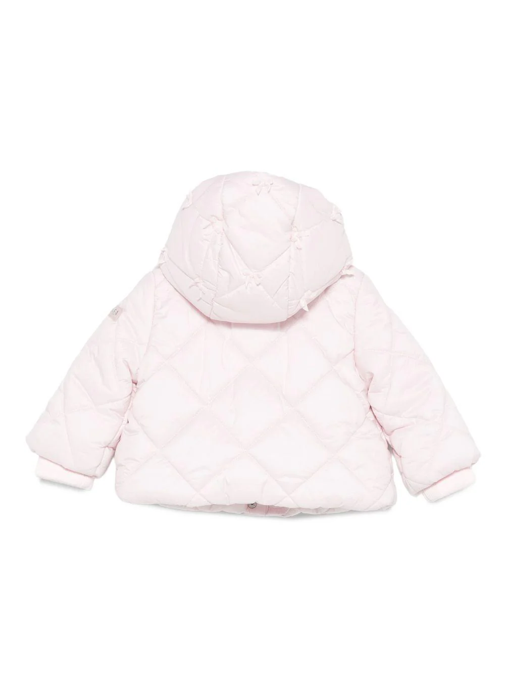 Giubbino per neonata Monnalisa rosa con cappuccio - Image 3
