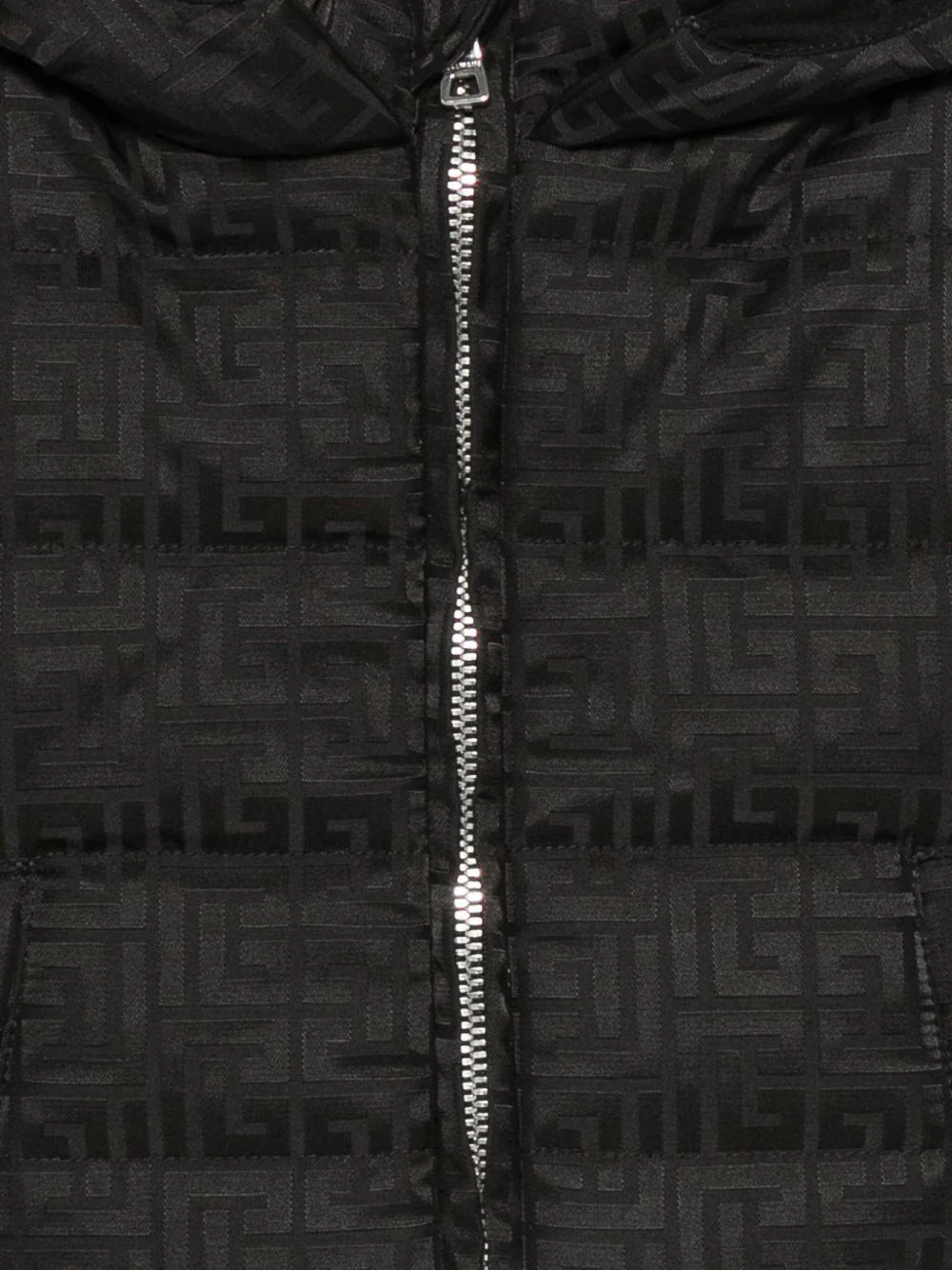 Giubbino per neonato Balmain Kids nero con design trapuntato - Image 2