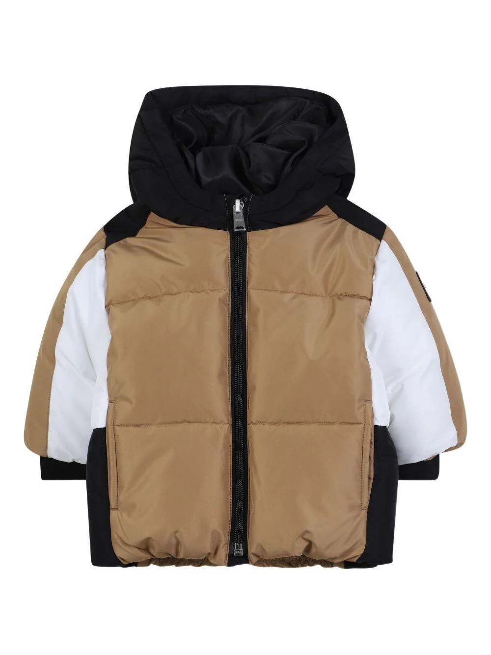 Giubbino per neonato Boss Kids marrone con design color-block