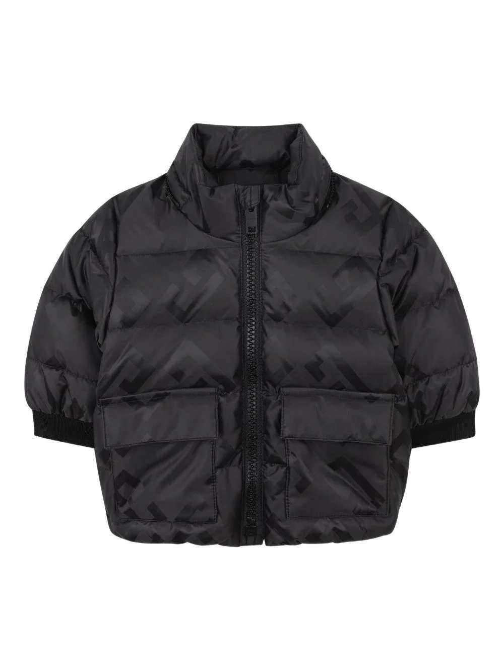 Giubbino per neonato Givenchy Kids nero con stampa con logo - Image 3
