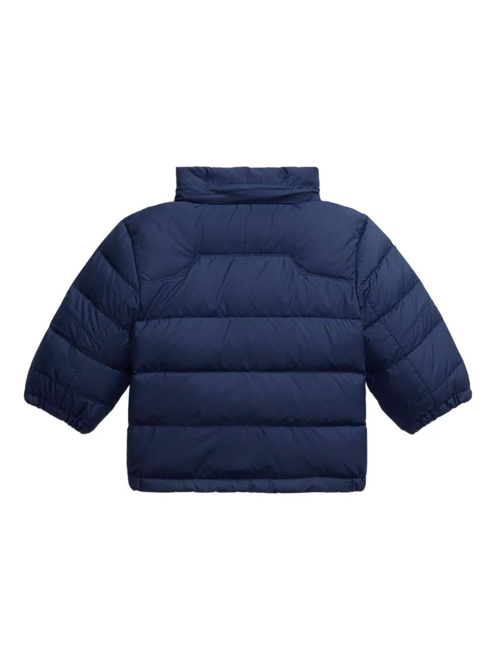 Giubbino per neonato Polo Ralph Lauren Kids blu con cappuccio - Image 3