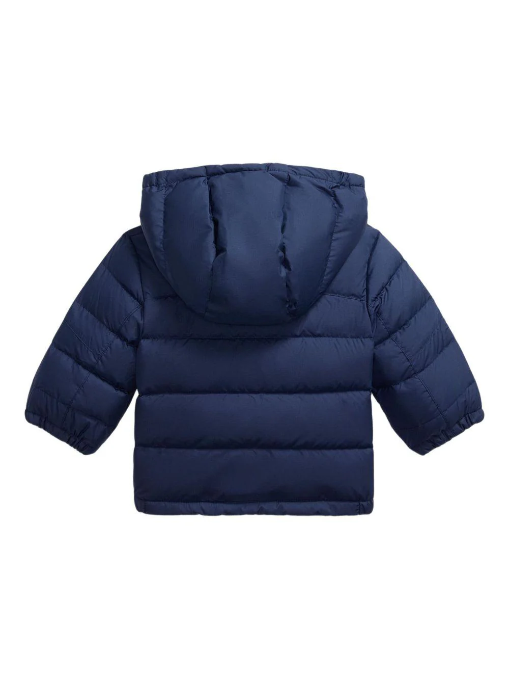 Giubbino per neonato Polo Ralph Lauren Kids blu con cappuccio - Image 4