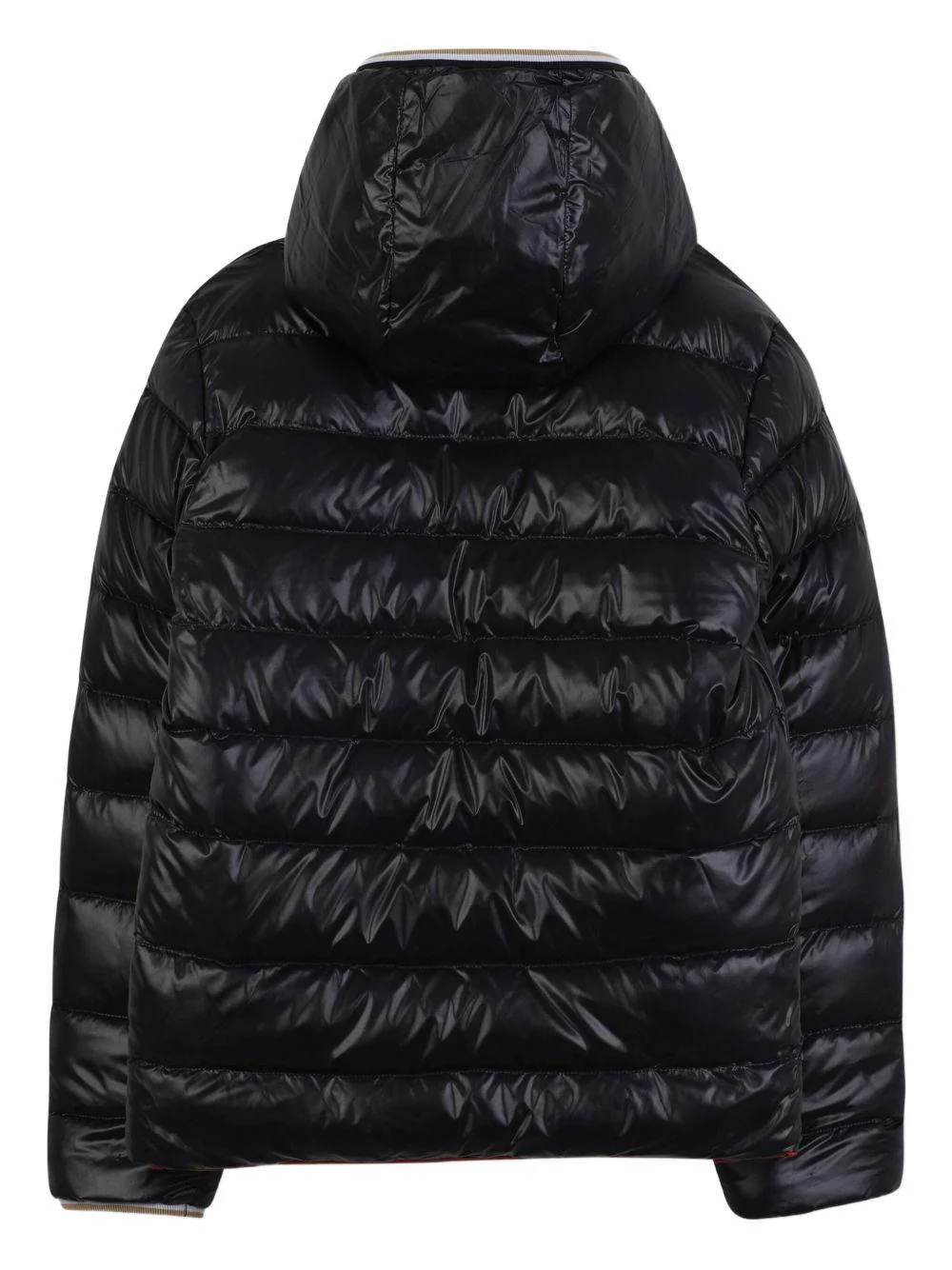Giubbino reversibile per bambino Boss Kids rosso con dettaglio logo - Image 3