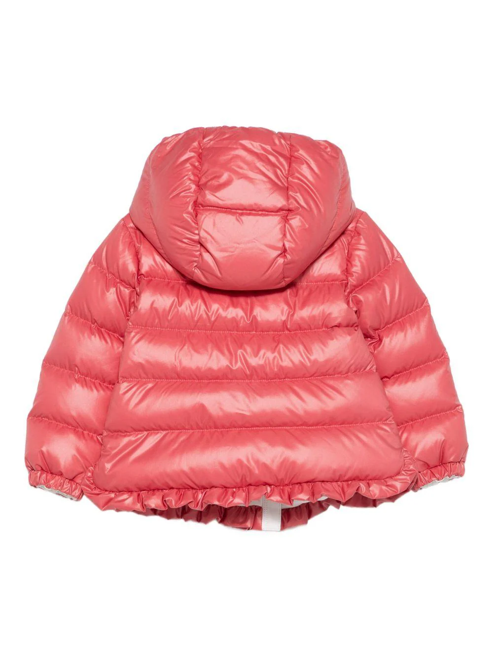 Giubbino Tazui per neonata Moncler Enfant rosso con design trapuntato - Image 2