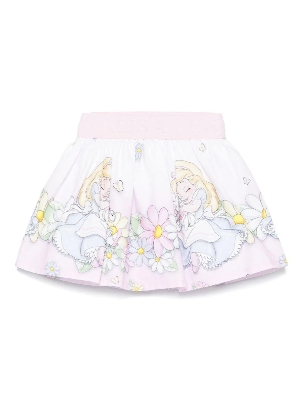 Gonna Alice MONNALISA x Disney per neonata Monnalisa rosa con fodera integrale