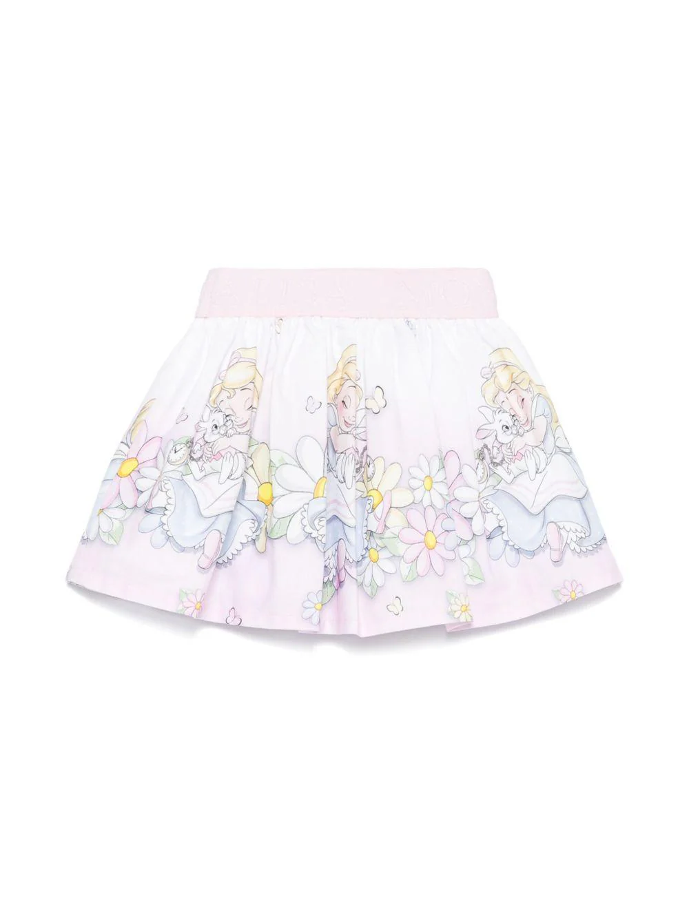 Gonna Alice MONNALISA x Disney per neonata Monnalisa rosa con fodera integrale - Image 3