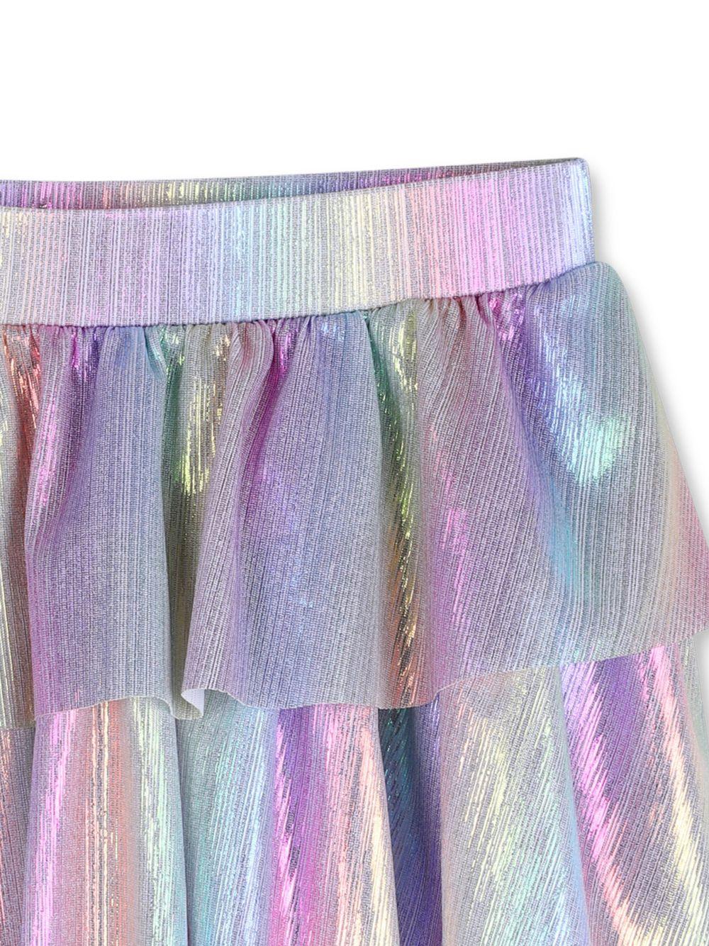 Gonna per bambina Billieblush viola con design iridescente - Image 3