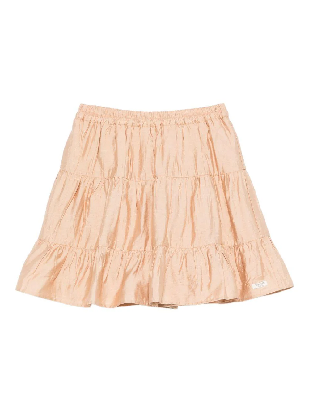 Gonna per bambina Donsje beige con motivo a balze a strati
