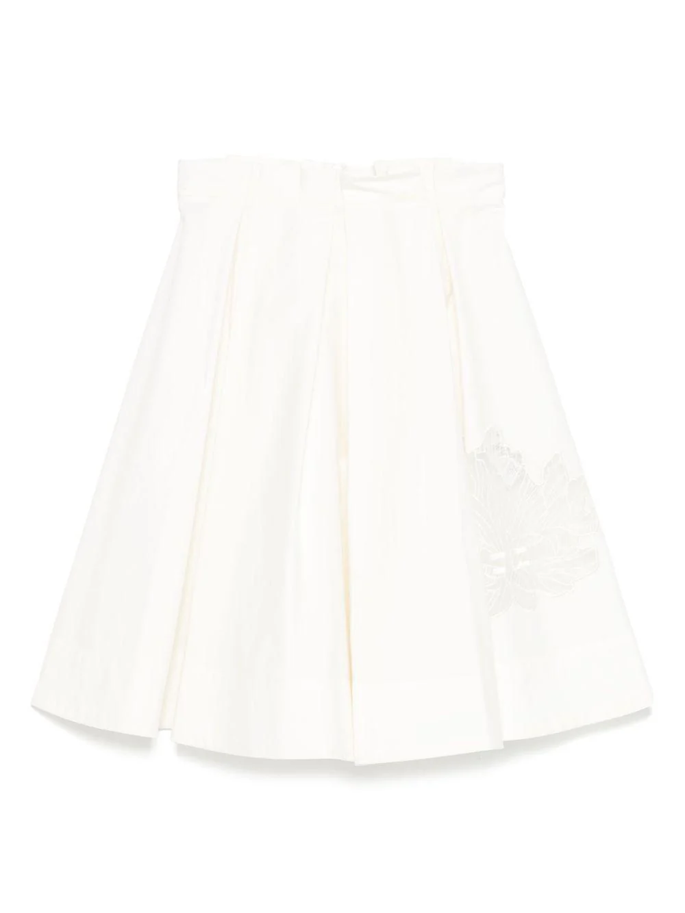 Gonna per bambina Elisabetta Franchi La Mia Bambina bianco plissettata