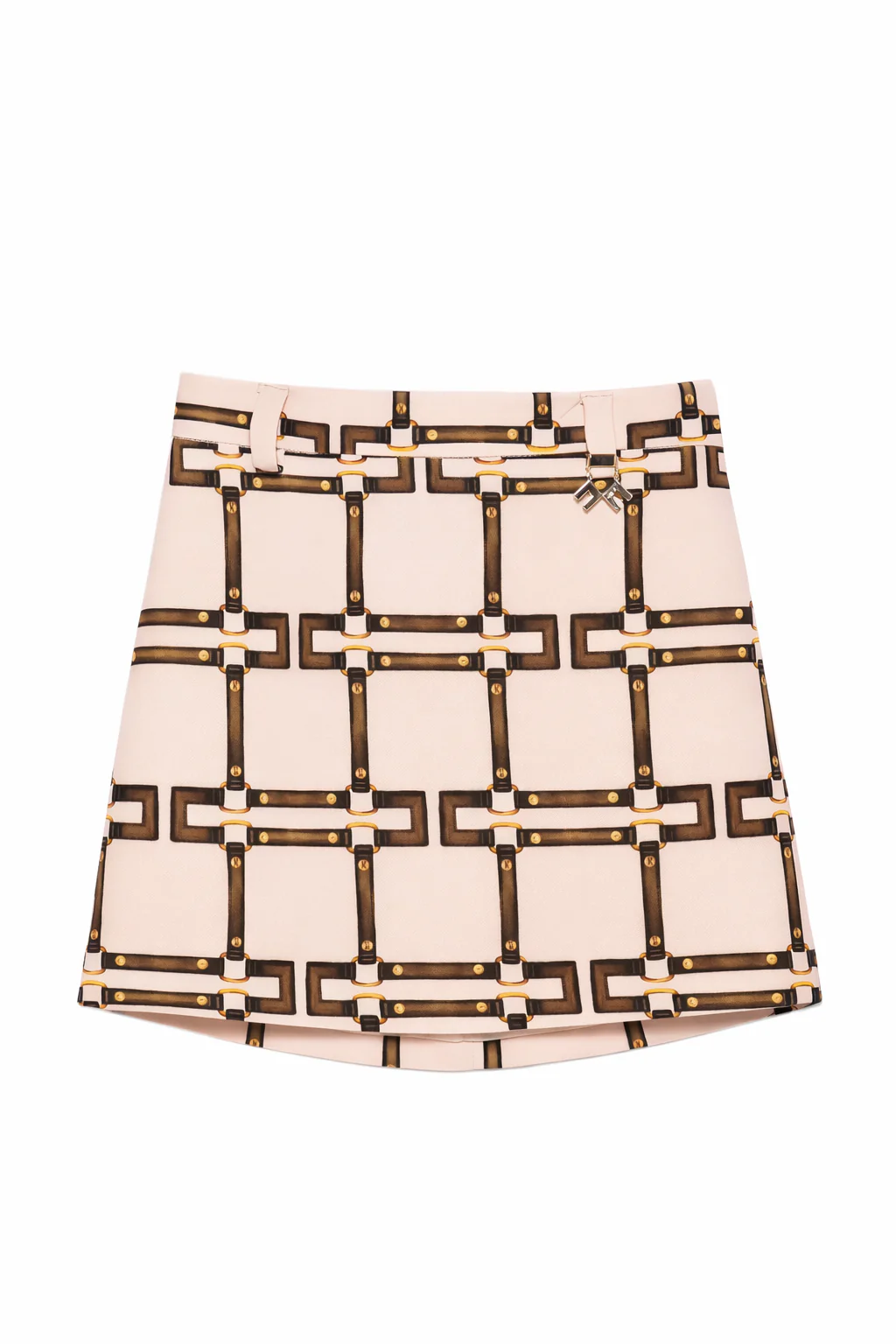 Gonna per bambina Elisabetta Franchi La Mia Bambina rosachiaro con fibbia