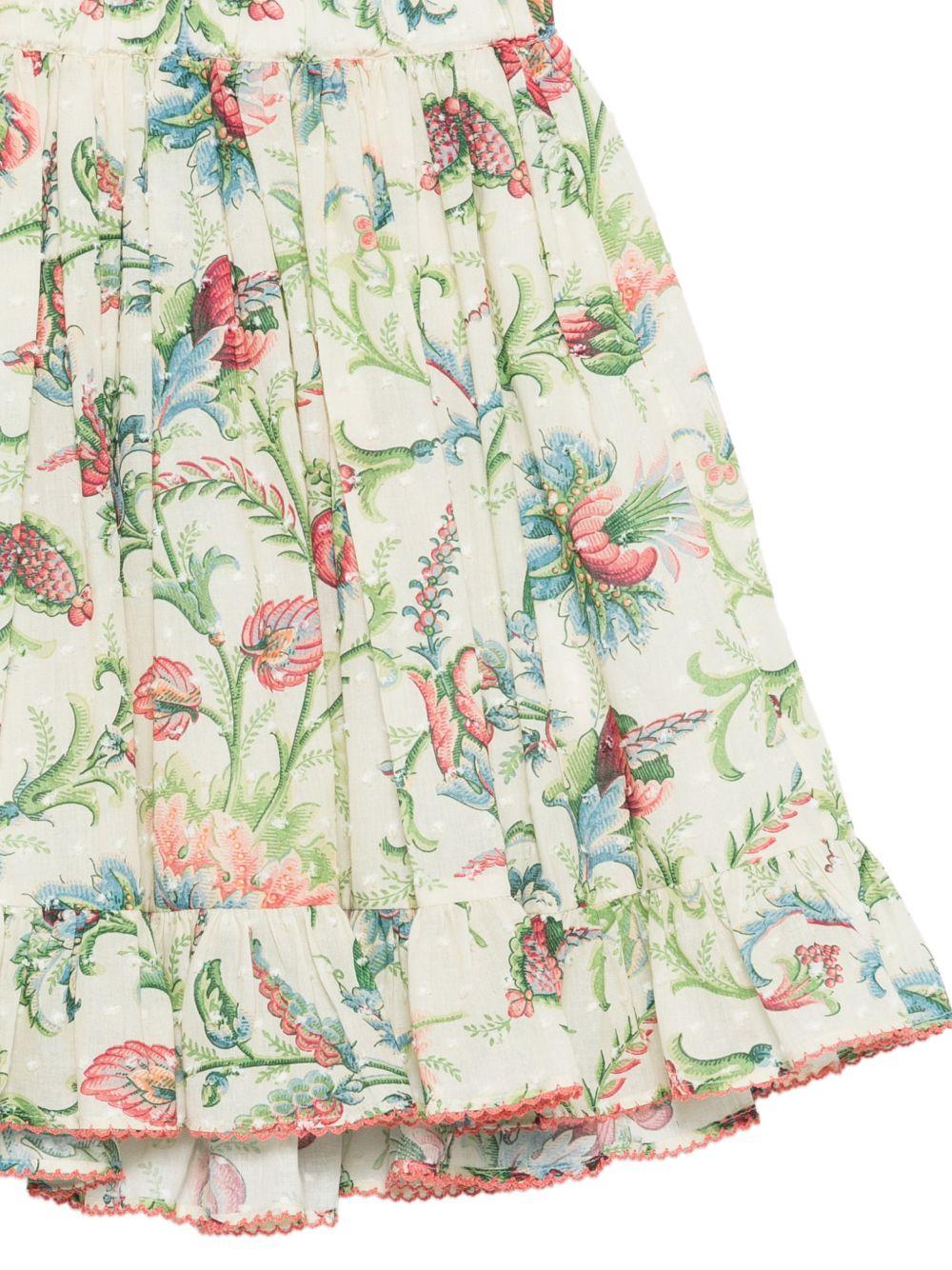 Gonna per bambina Etro Kids beige con stampa floreale - Image 3