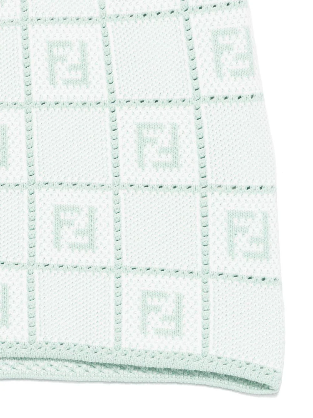 Gonna per bambina Fendi Kids verde all'uncinetto - Image 2