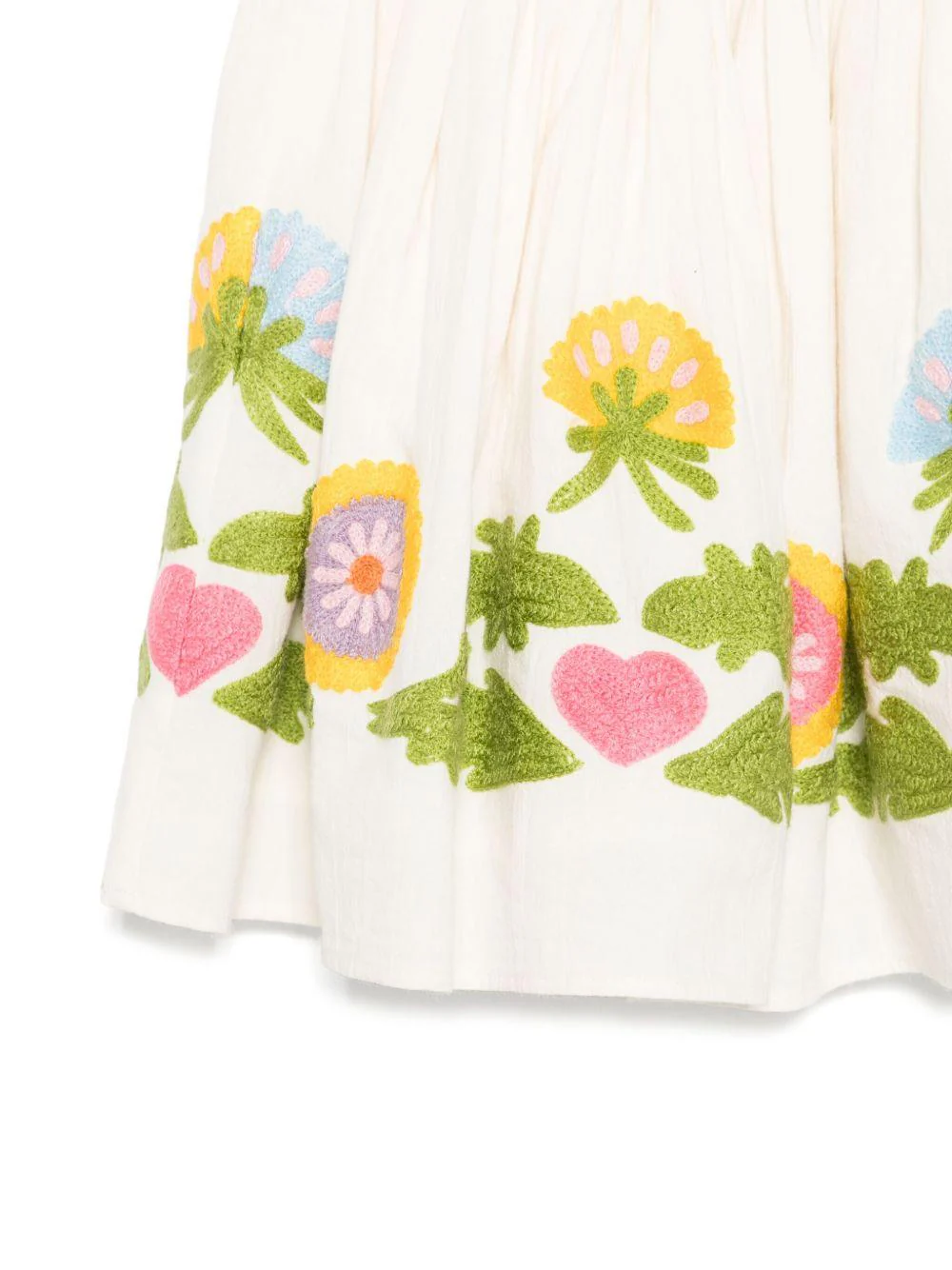 Gonna per bambina molo beige Bonnie con vita elasticizzata sul retro - Image 3