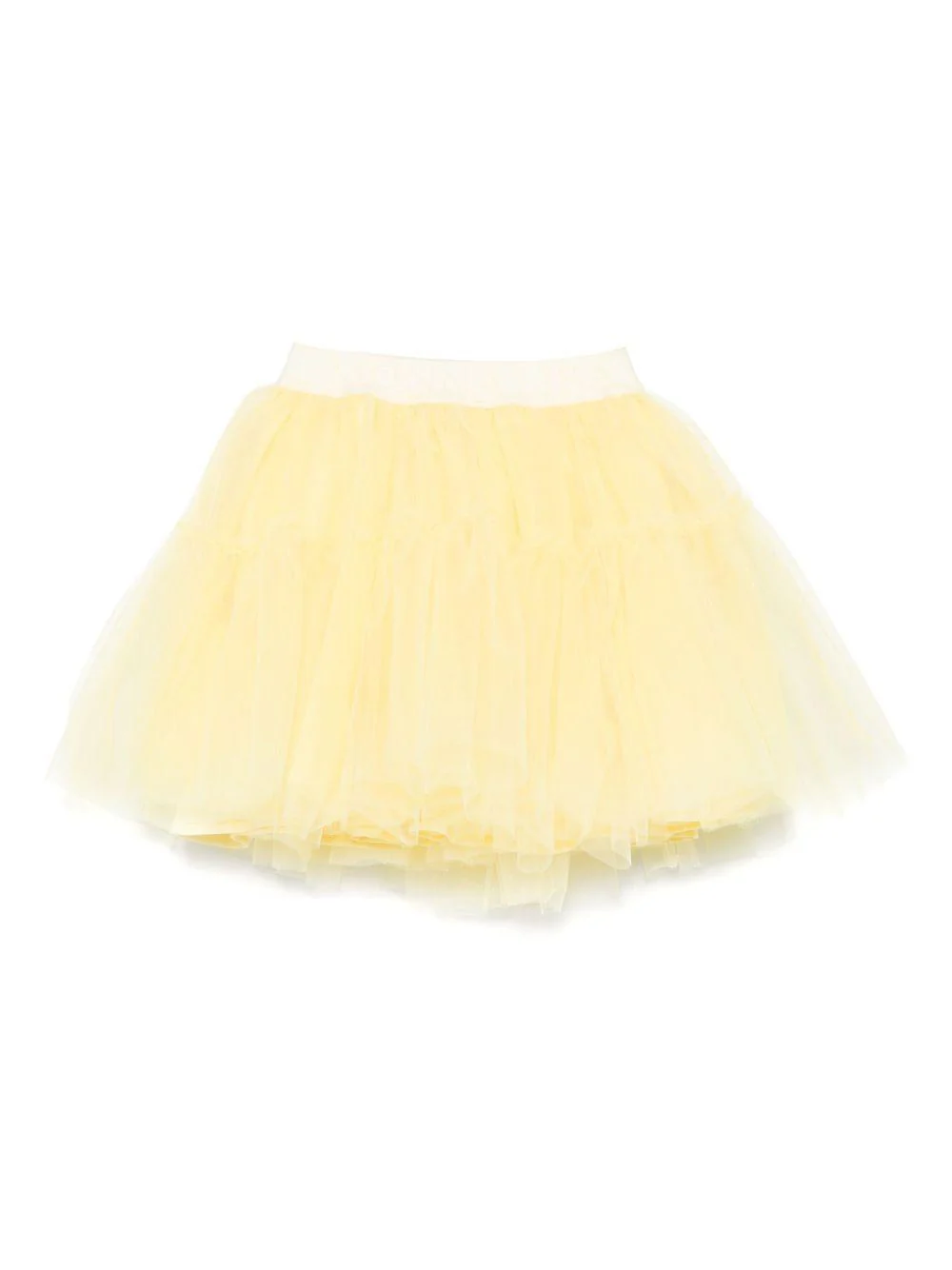Gonna per bambina Monnalisa giallo in tulle - Image 3