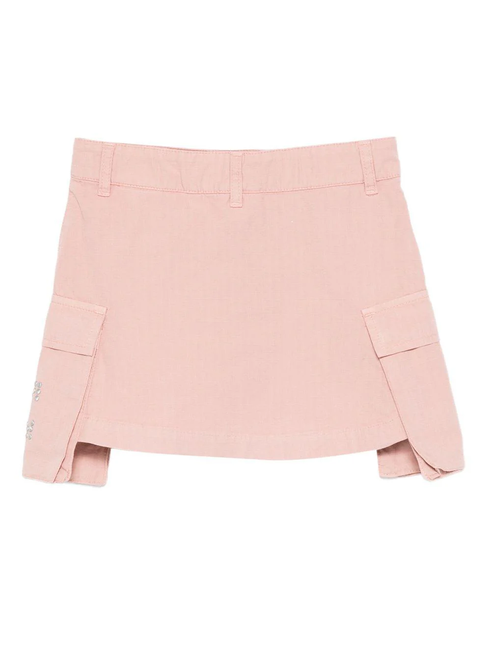 Gonna per bambina Off-White Kids rosa con tasche laterali con patta - Image 3