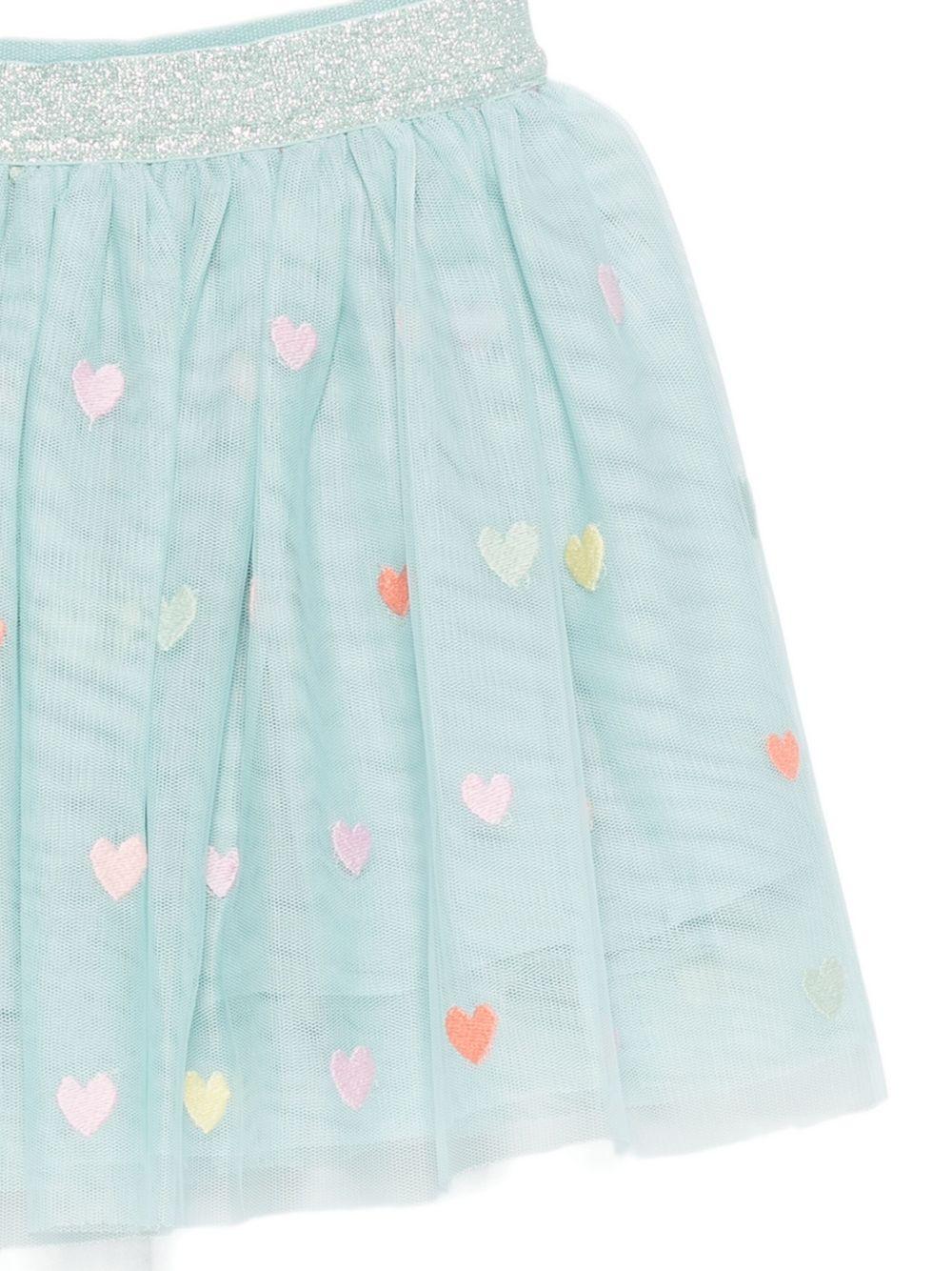 Gonna per bambina Stella McCartney Kids azzurro con decorazione - Image 2