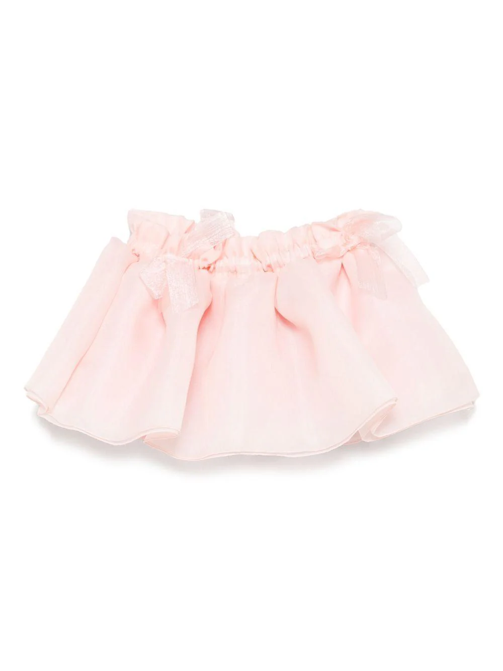 Gonna per neonata A'lapage rosa in organza - Image 3