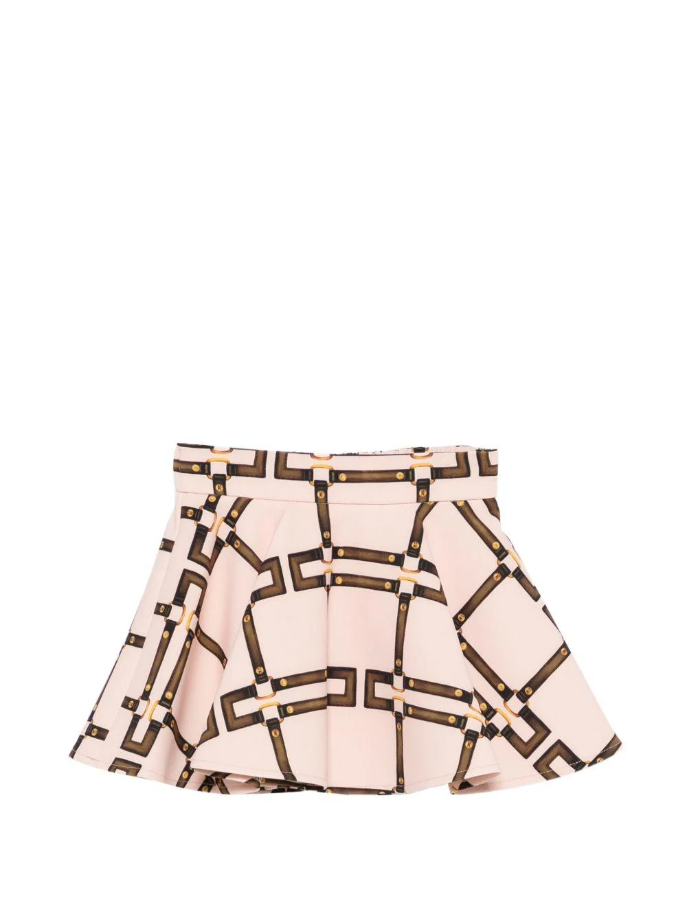 Gonna per neonata Elisabetta Franchi La Mia Bambina rosa con stampa geometrica