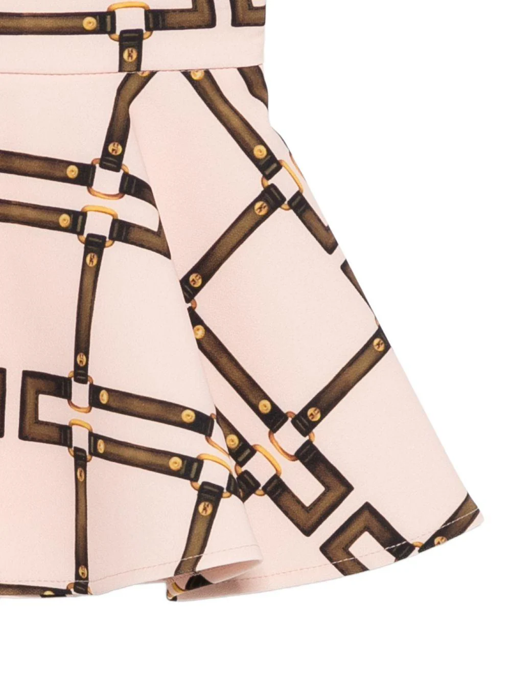 Gonna per neonata Elisabetta Franchi La Mia Bambina rosa con stampa geometrica - Image 3