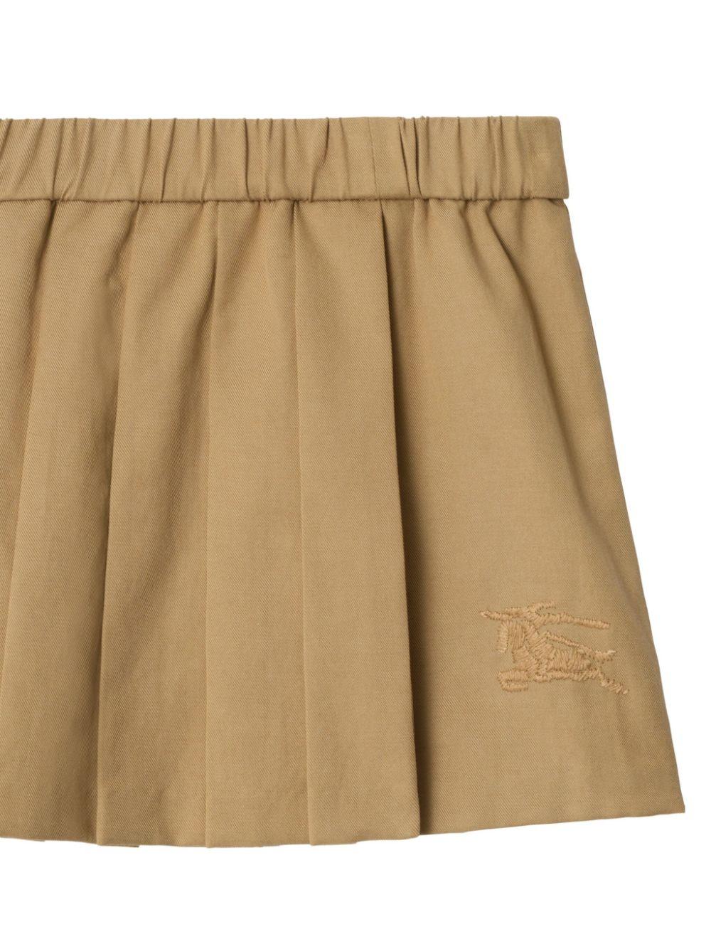 Gonna plissettata per neonata Burberry Kids beige con motivo ricamato - Image 3