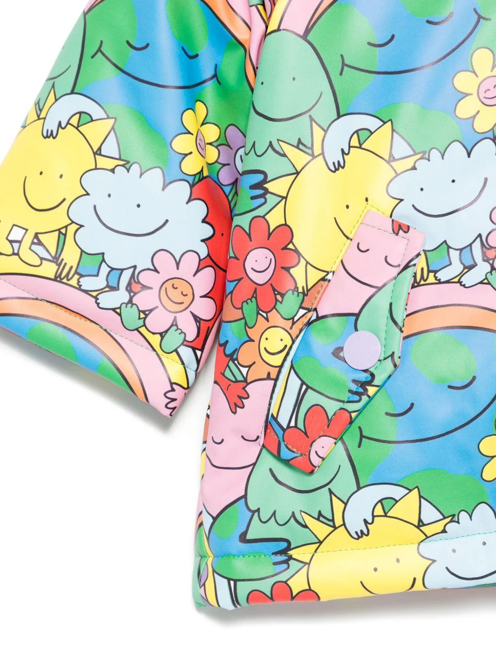 Impermeabile per neonata Stella McCartney Kids multicolore con stampa grafica - Image 3