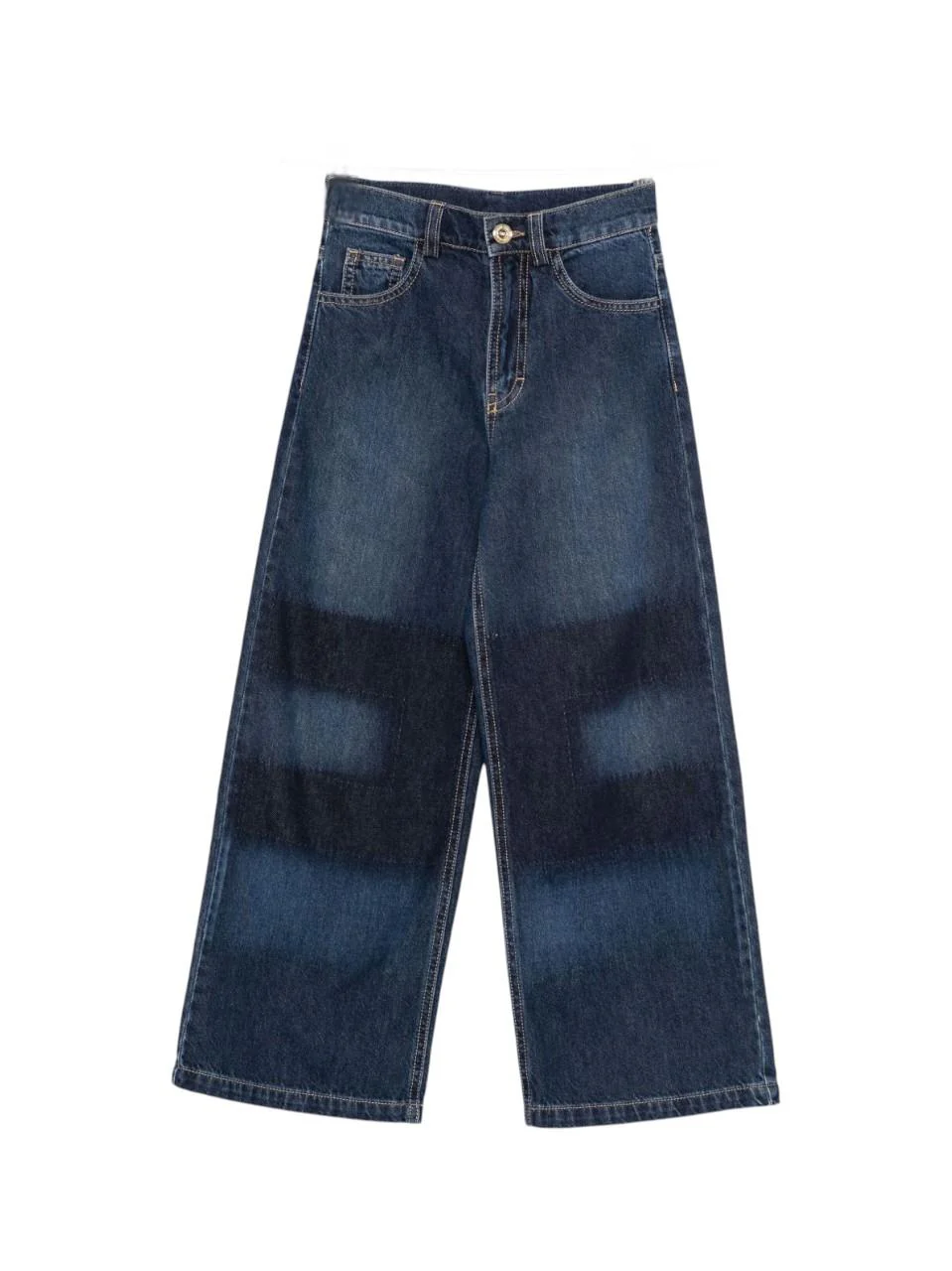 Jeans per bambina Elisabetta Franchi La Mia Bambina denim con stampa logo
